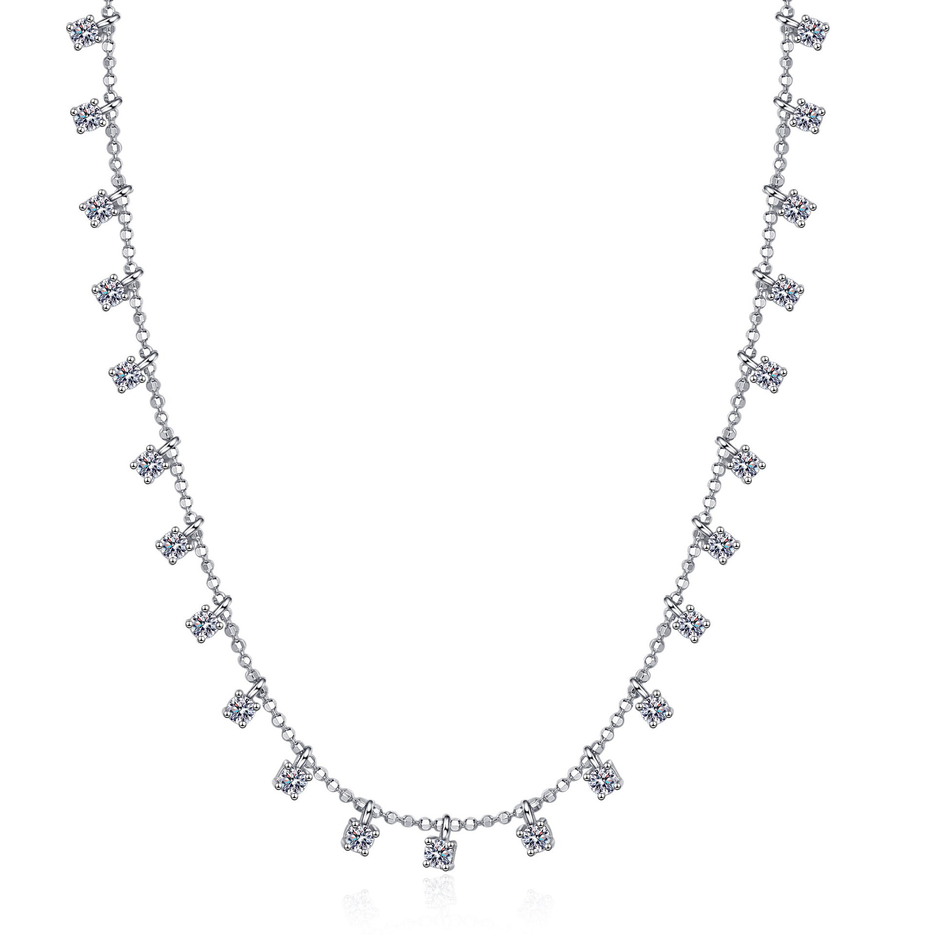 Wholesale 925 Sterling Silver Moissanite Necklace